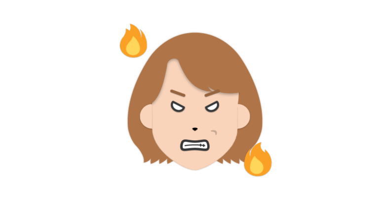 怒っているるりこ