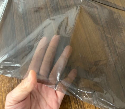 透ける半透明黒のごみ袋