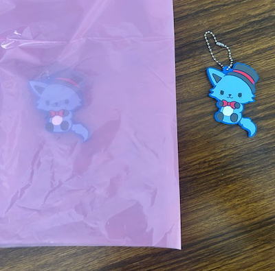ピンクの袋の透け具合