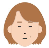 ばばあがっかりの顔1