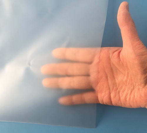 梨地のビニール