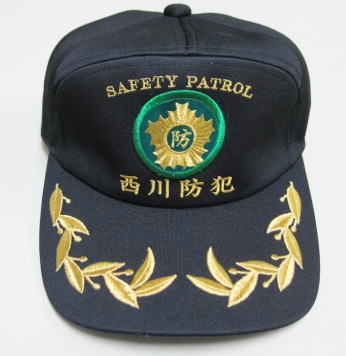 別注の防犯帽子