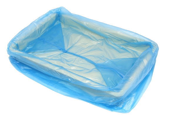 ブルーのばんじゅう用袋をかぶせた画像