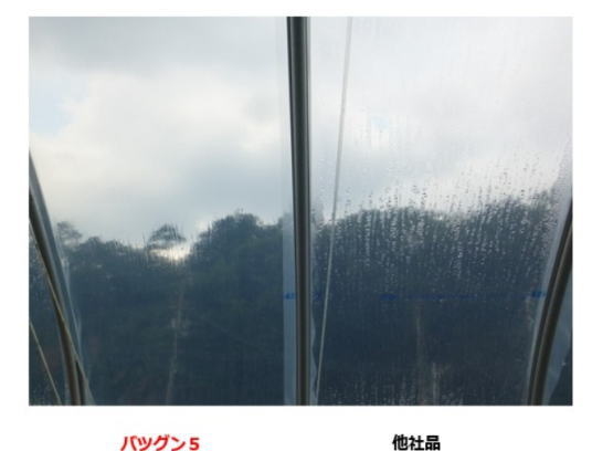 バツグン5防滴性を他社とひかくしたもの
