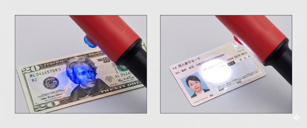 ブラックライトと手元灯のイメージ画像