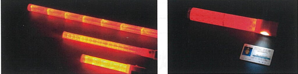 LED信号灯と手元灯の様子