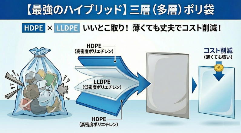 三層ポリ袋の説明