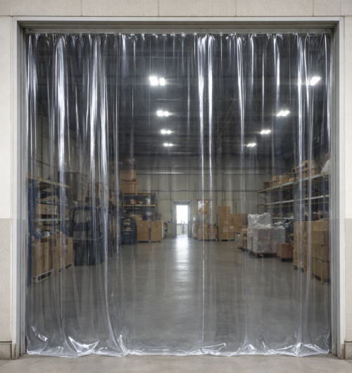 工場のビニールカーテン