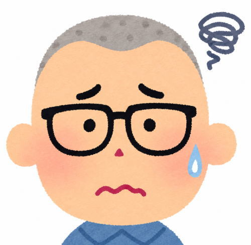困り顔の社長